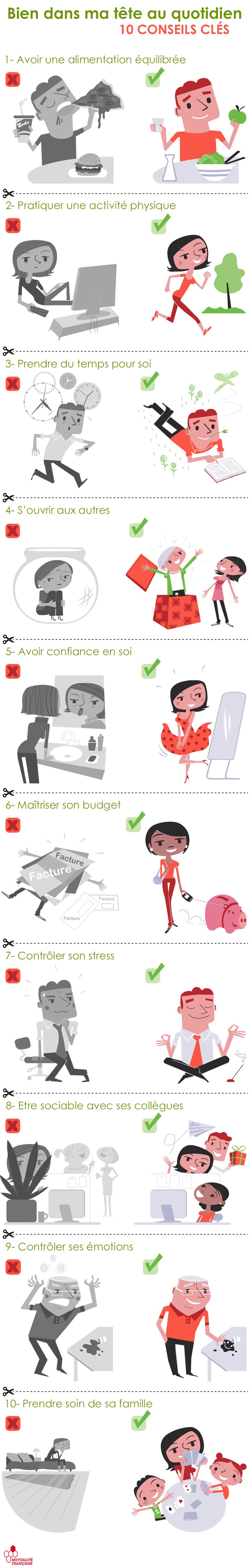 10 conseils pour être bien au quotidien - Mutuelle Mieux-Etre 10 conseils pour être bien au quotidien - Mutuelle Mieux-Etre
