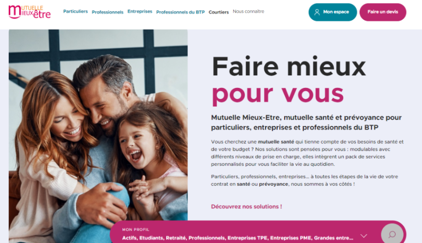 Découvrez les fonctionnalités du nouveau site de Mutuelle Mieux-Etre